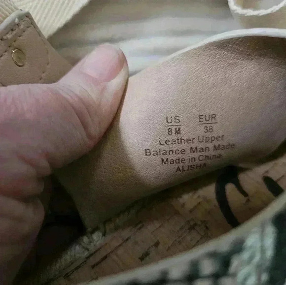 Sam Edelman Alisha snake skin print espadrille sole sandals. Size 8 - Picture 10 of 11